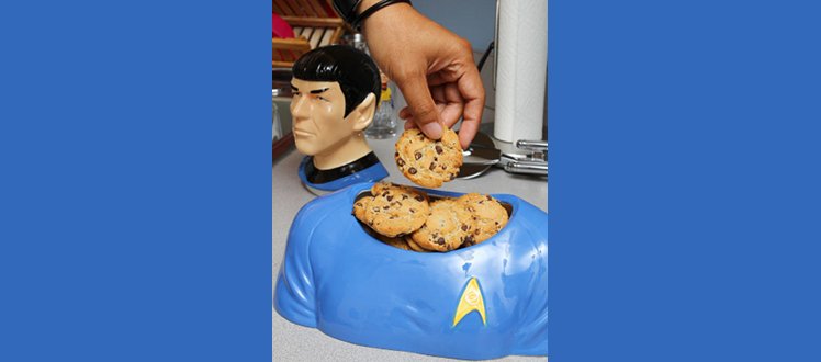 Busted!  Please don't poke around Spock's brain.